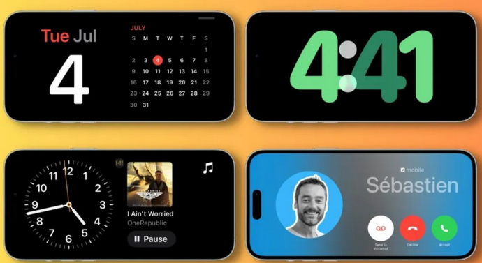 玛曲苹果手机维修分享iOS17横屏充电待机显示有什么好处 