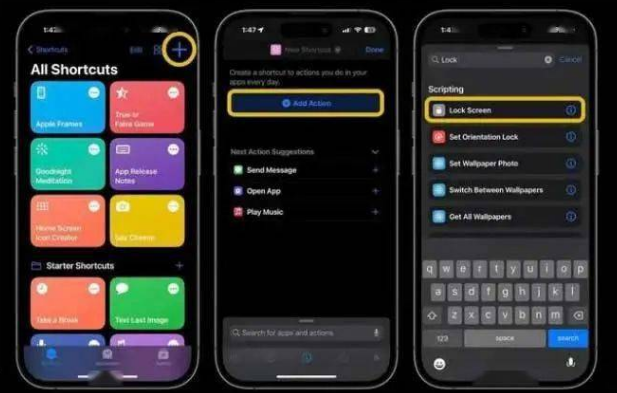 玛曲苹果14锁屏维修店分享iPhone14升级iOS16.4后如何创建锁屏快捷方式 